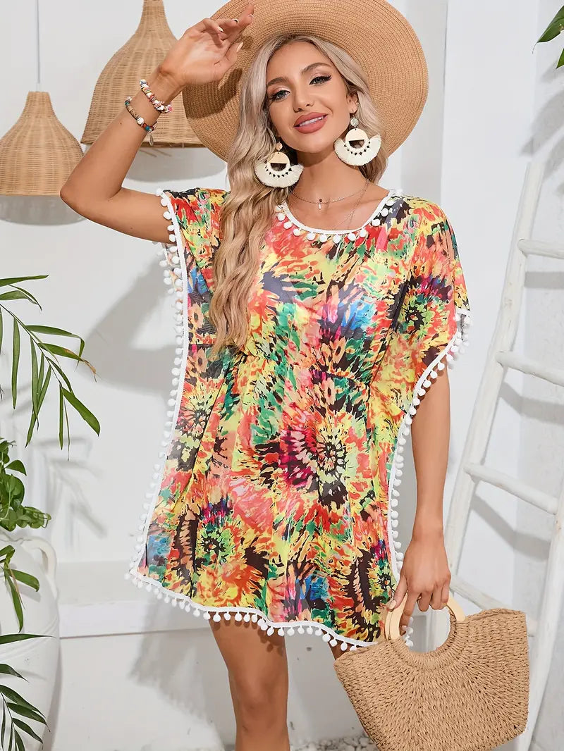 Guendalina® | Stylish Beach Dress With Print