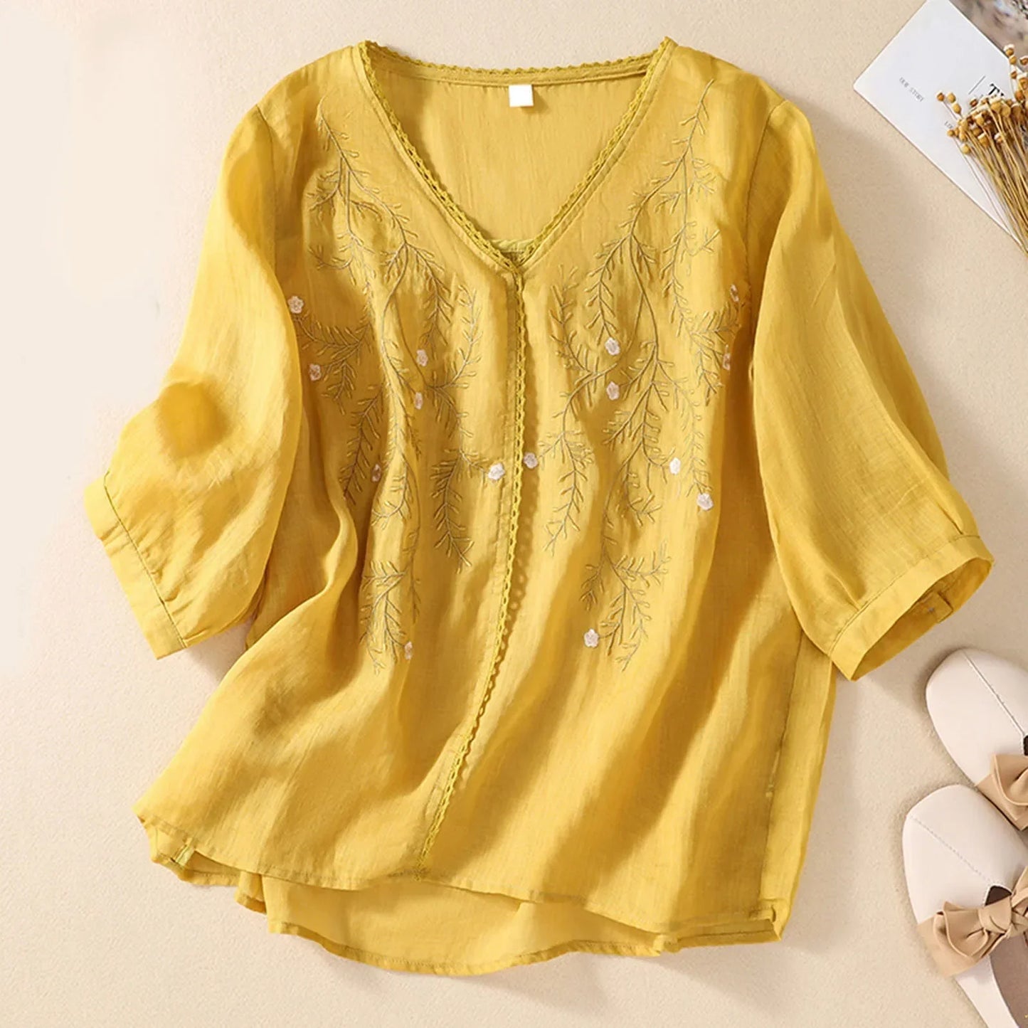 Giuliana® | Airy women's linen shirt