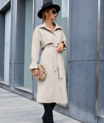 Merced | Women's cotton and acrylic trench coat
