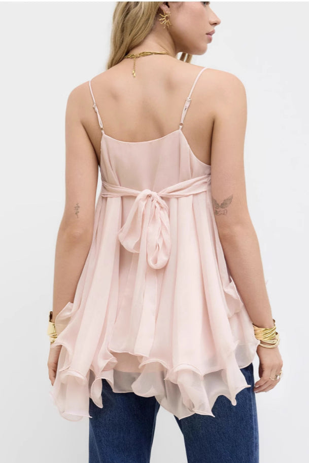 Ruffled Casual Tank Top