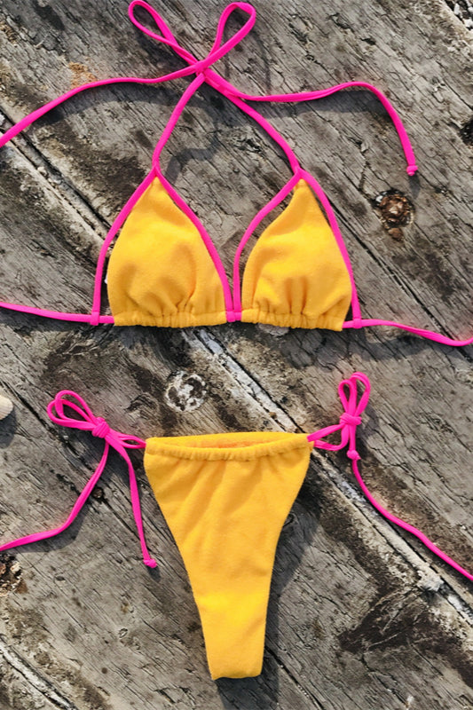 Solid Terry Bikini Set