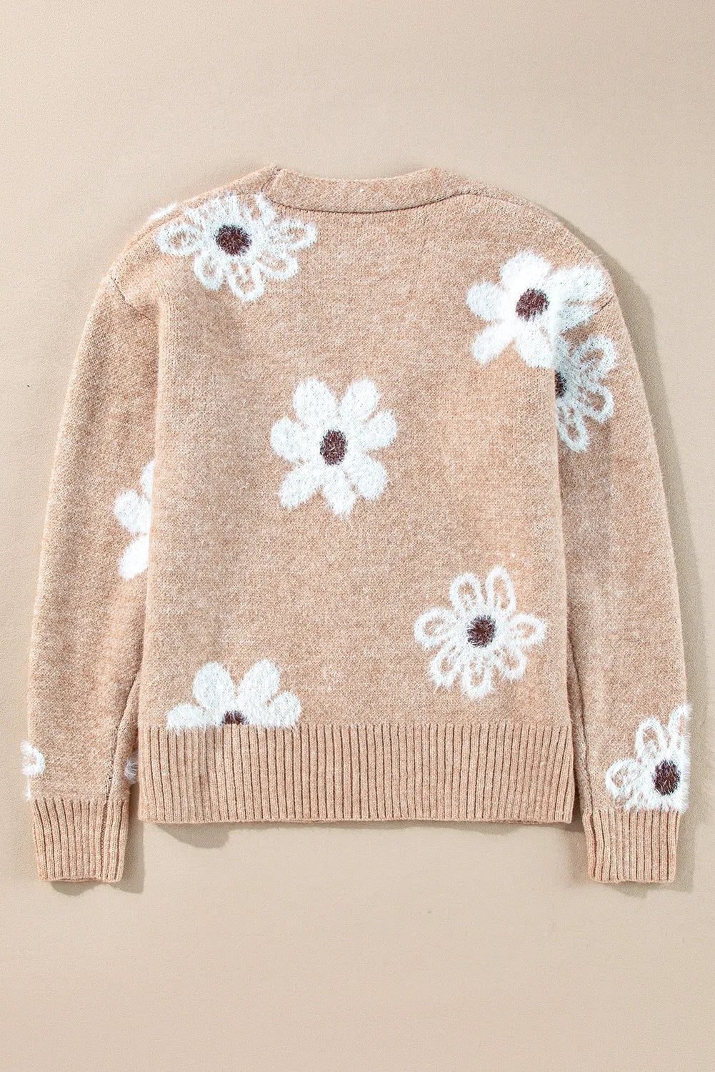 Isabel | Floral button down long sleeve cardigan