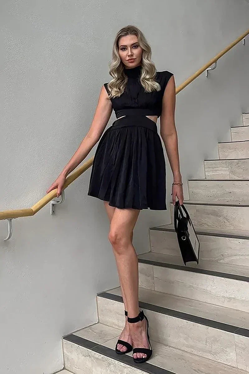 Natalia® | Mini Dress-Black