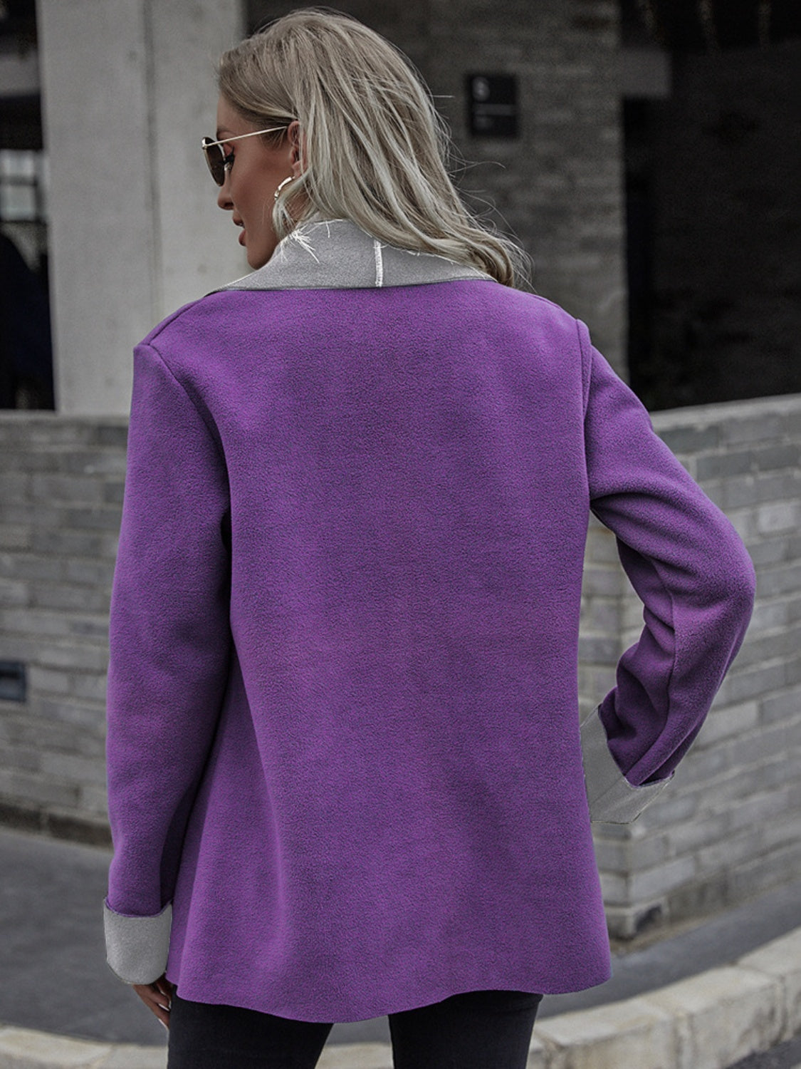 Petra | Long sleeve open front jacket