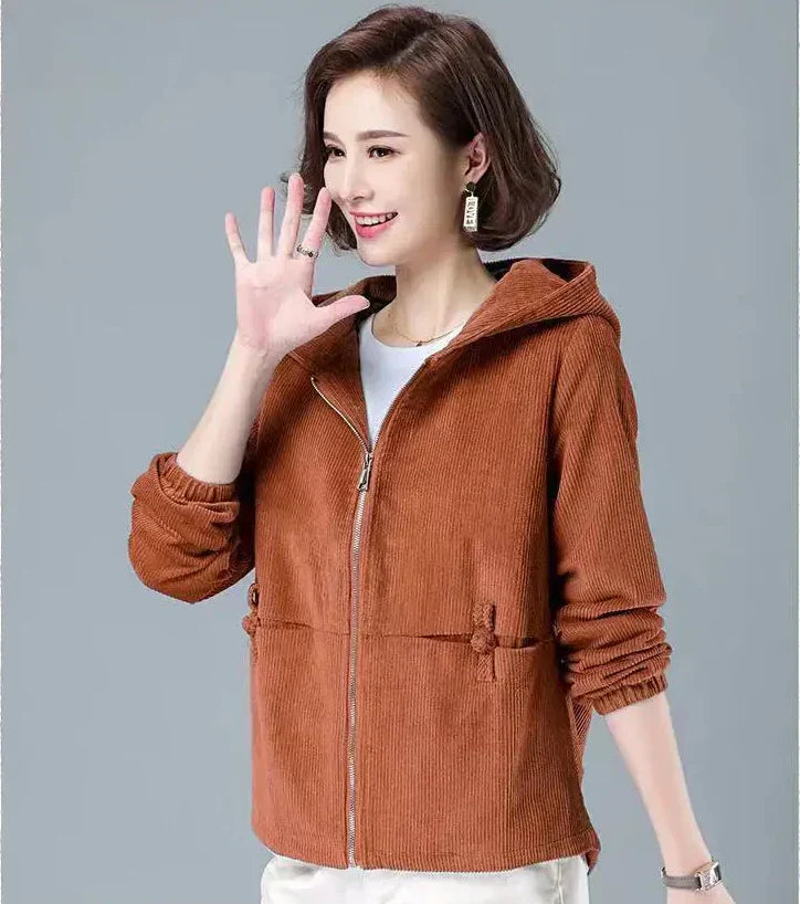 Sandra® | High-Quality Corduroy Jacket With Hood