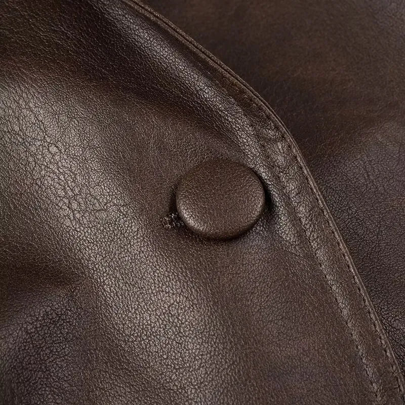 Monica® | Vintage V-neck coat