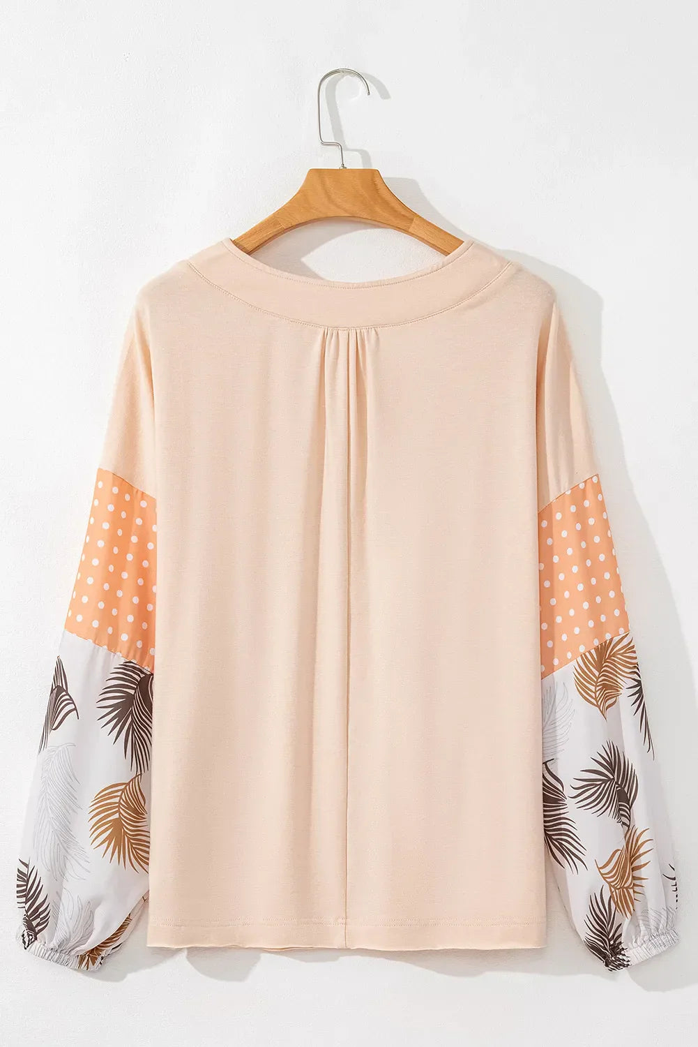 Barbara | Printed long-sleeved blouse with a V-neck