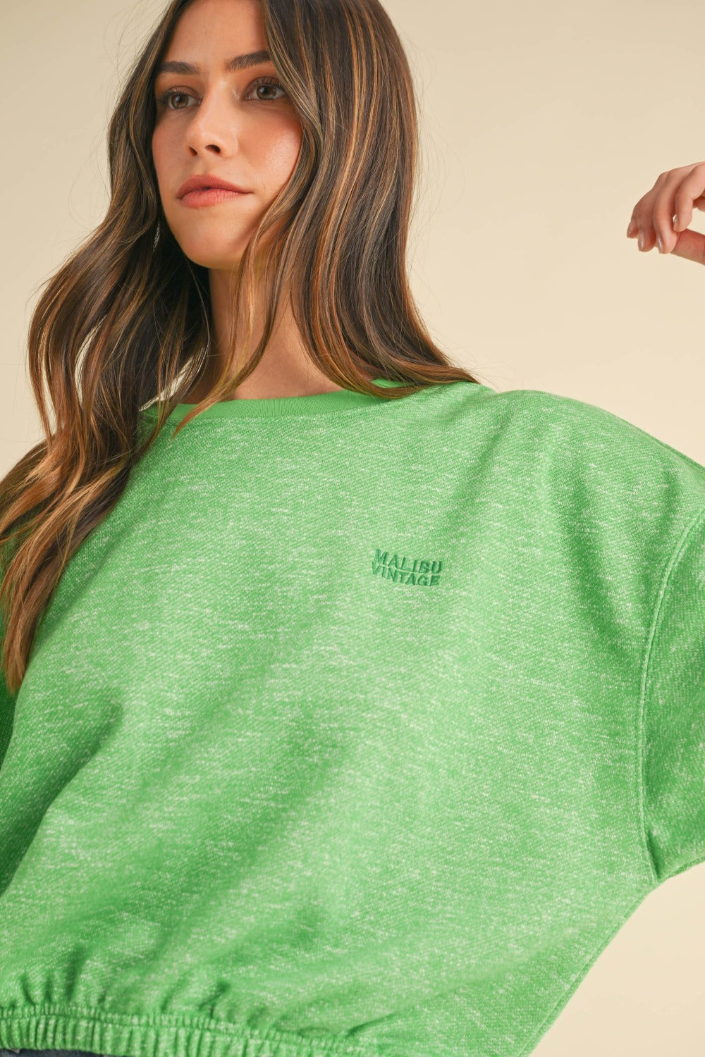 Natalia | Mable crew neck sweatshirt with letter embroidery
