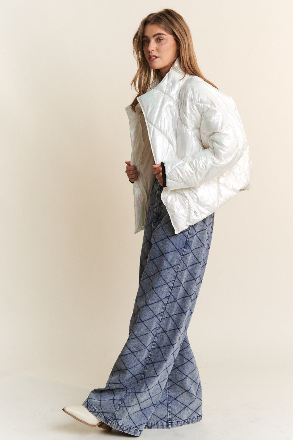 Nina | J.NNA quilted jacket with stand-up collar
