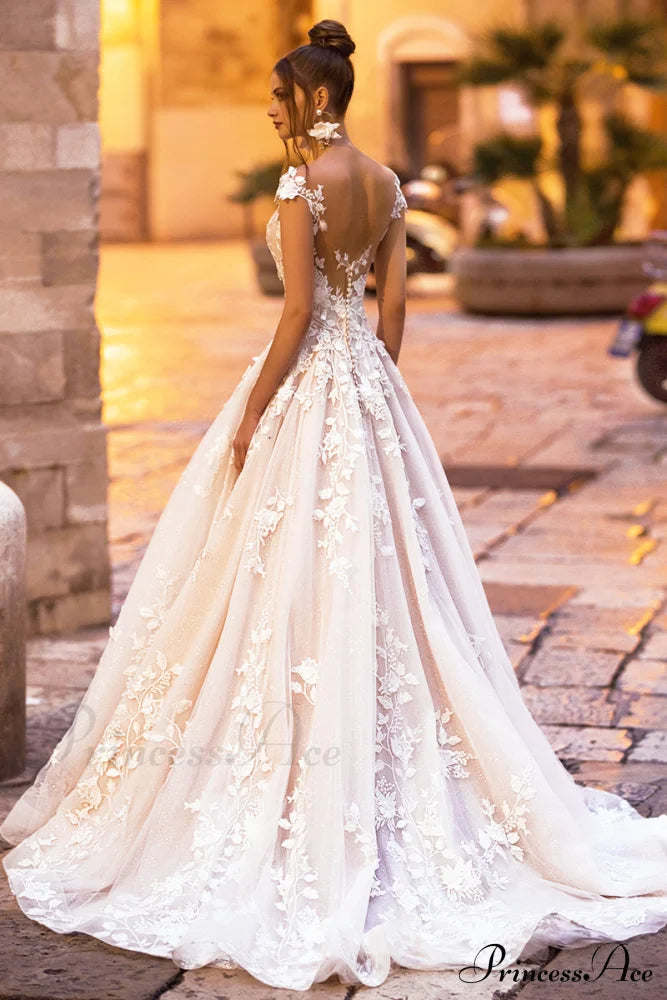 Cecilia Lace Graceful A-Line Wedding Dress