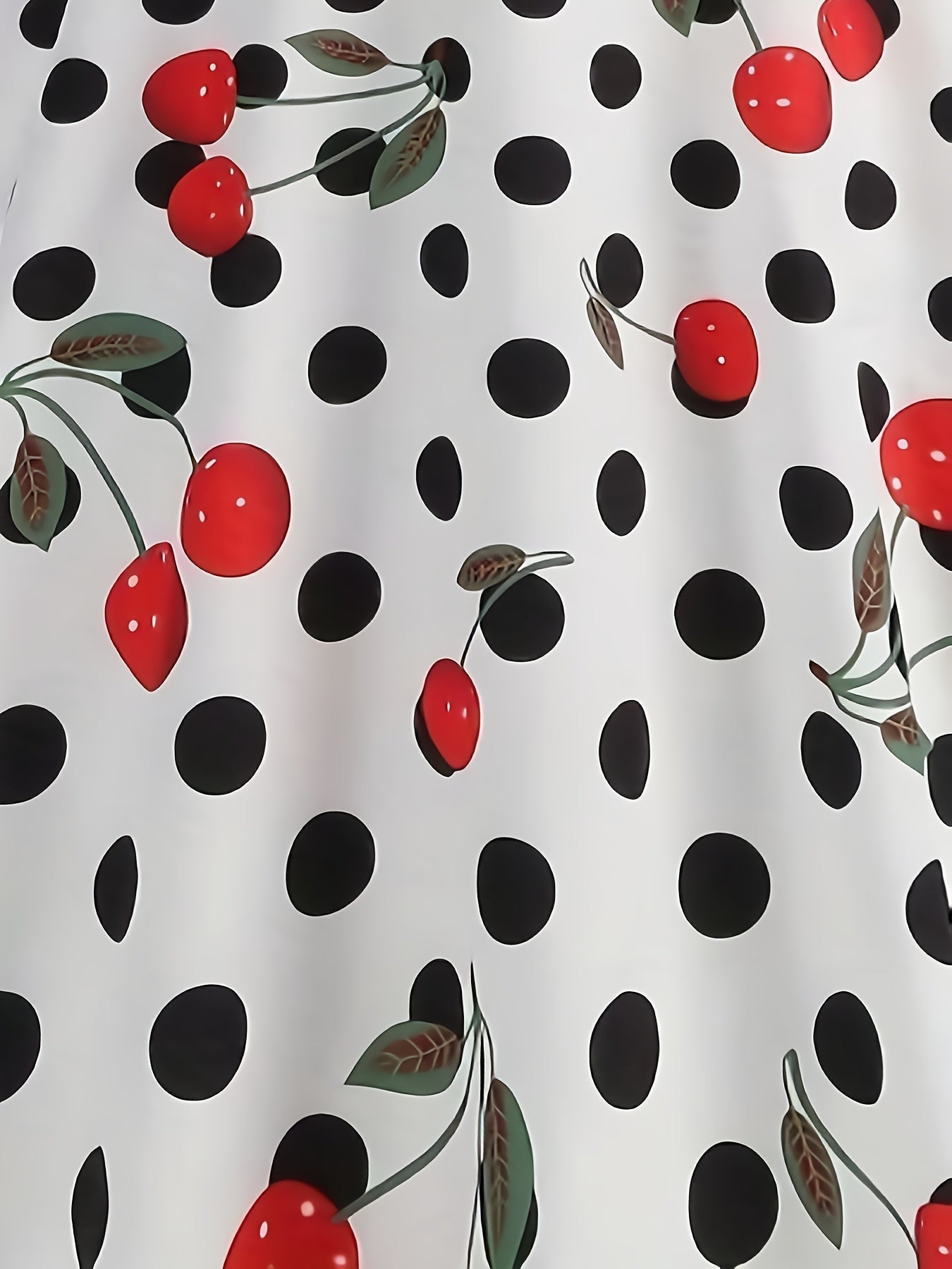 Yolanda® | Polka dot and cherry print dress for women