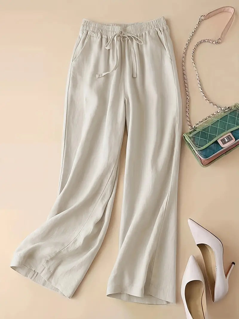 Mallory® | Elegant Straight Linen Pants