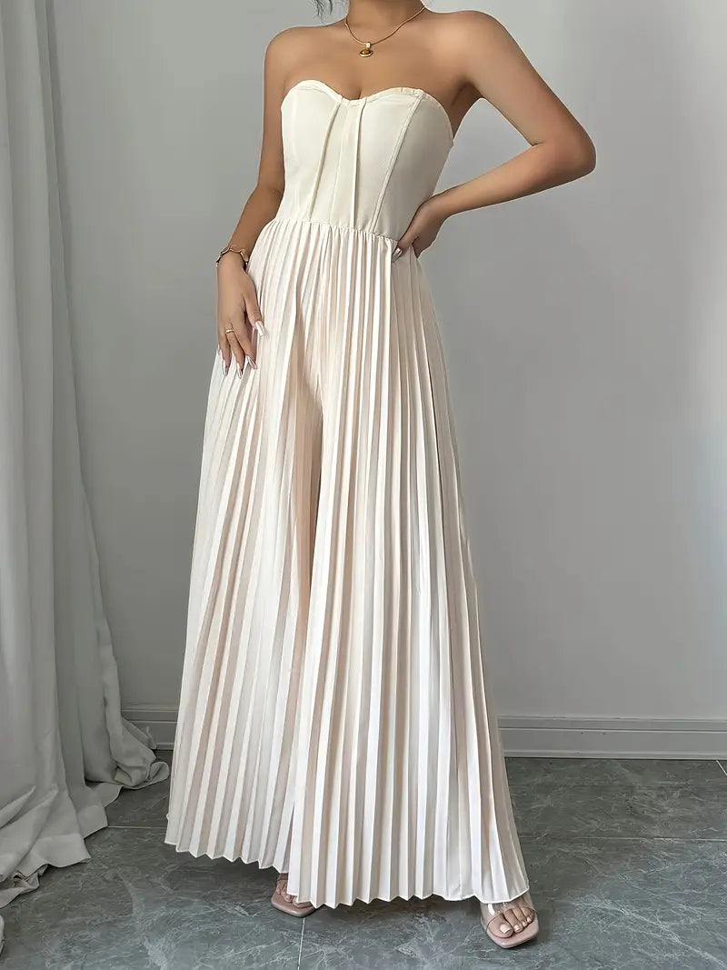 Pia® | Elegant Strapless Jumpsuit