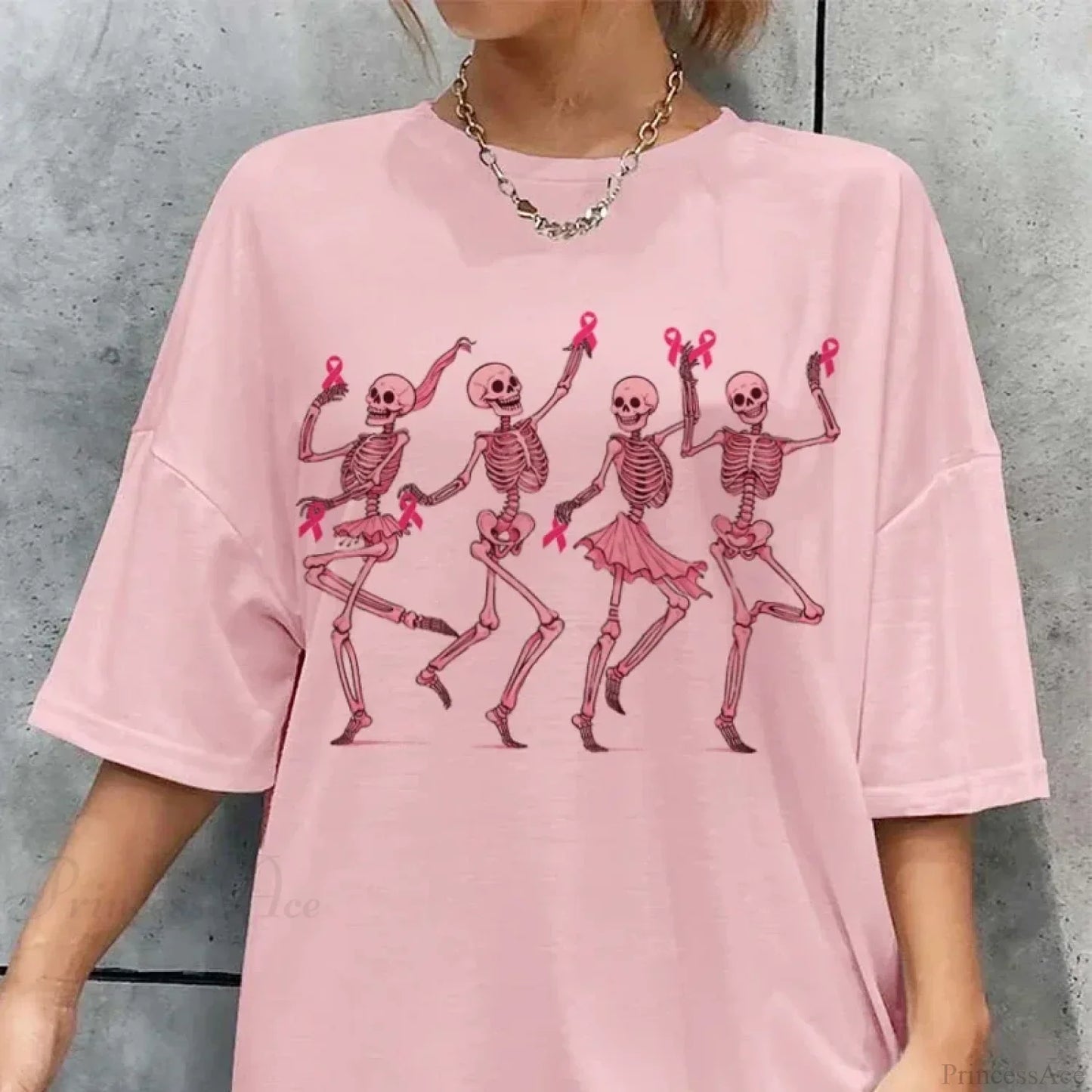 Dancing Skeletons Breast Cancer T-shirt