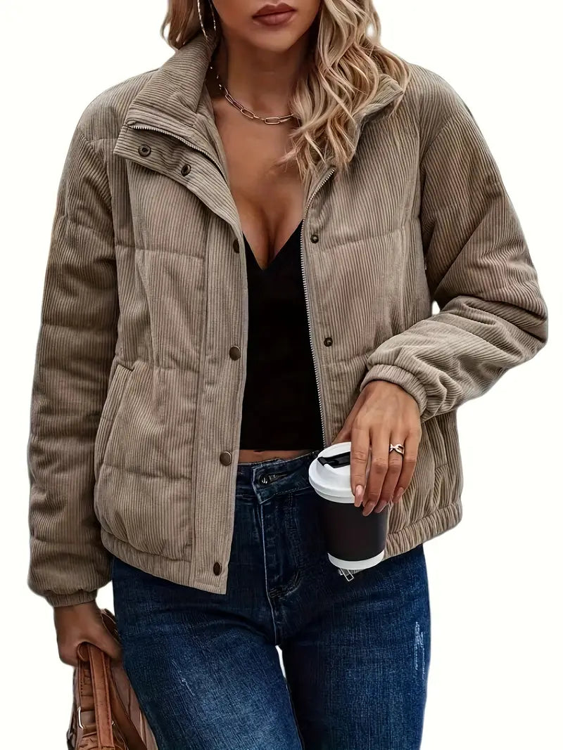Jazmin | Quilted jacket with press studs