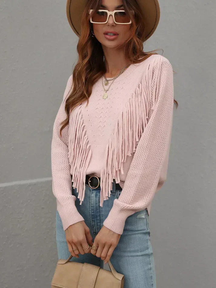 Erica® | Elegant Cotton Knit Sweater