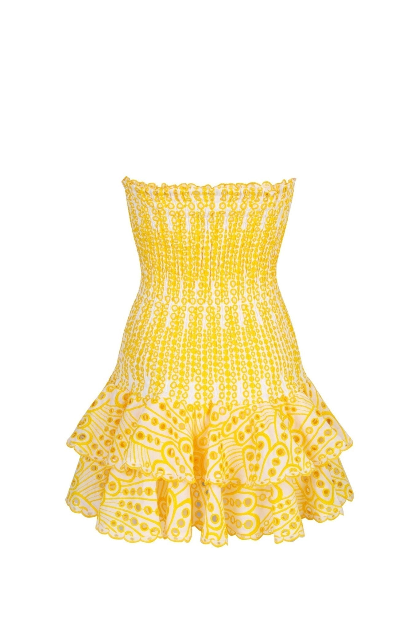Ornella® | Strapless, Figure-Hugging Mini Dress With Embroidered Lace