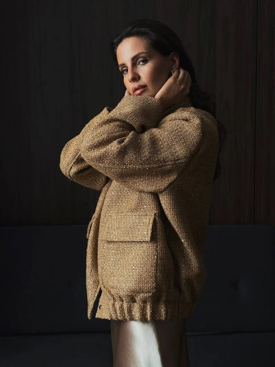 Nora® | Shiny tweed jacket for women