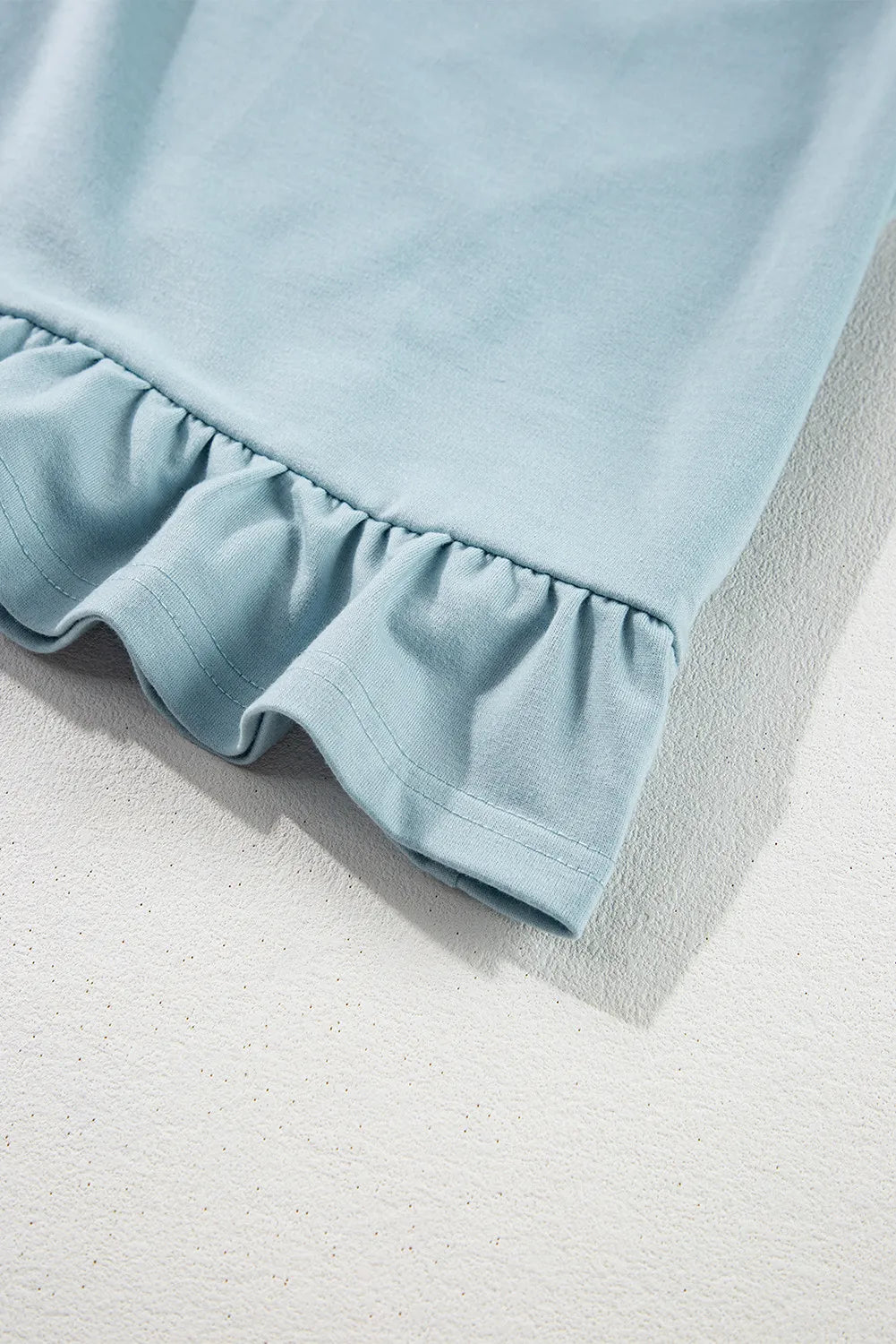 Elsa | Long sleeve drawstring hoodie with ruffles and dropped shoulder