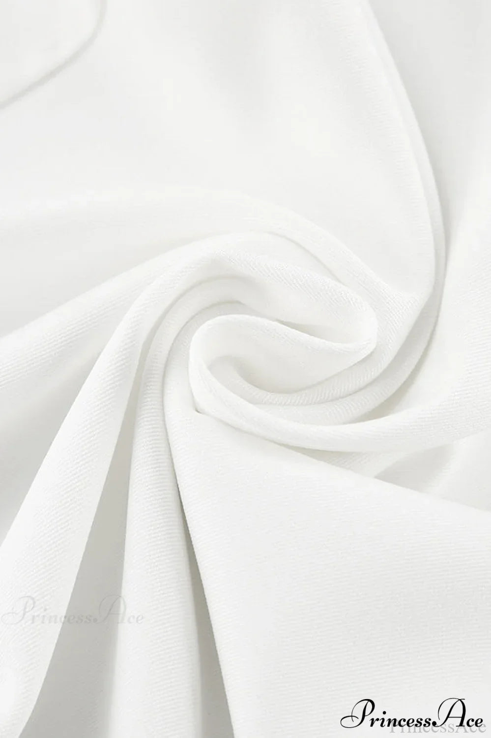 Elegant High Waist White Wide Leg Pants