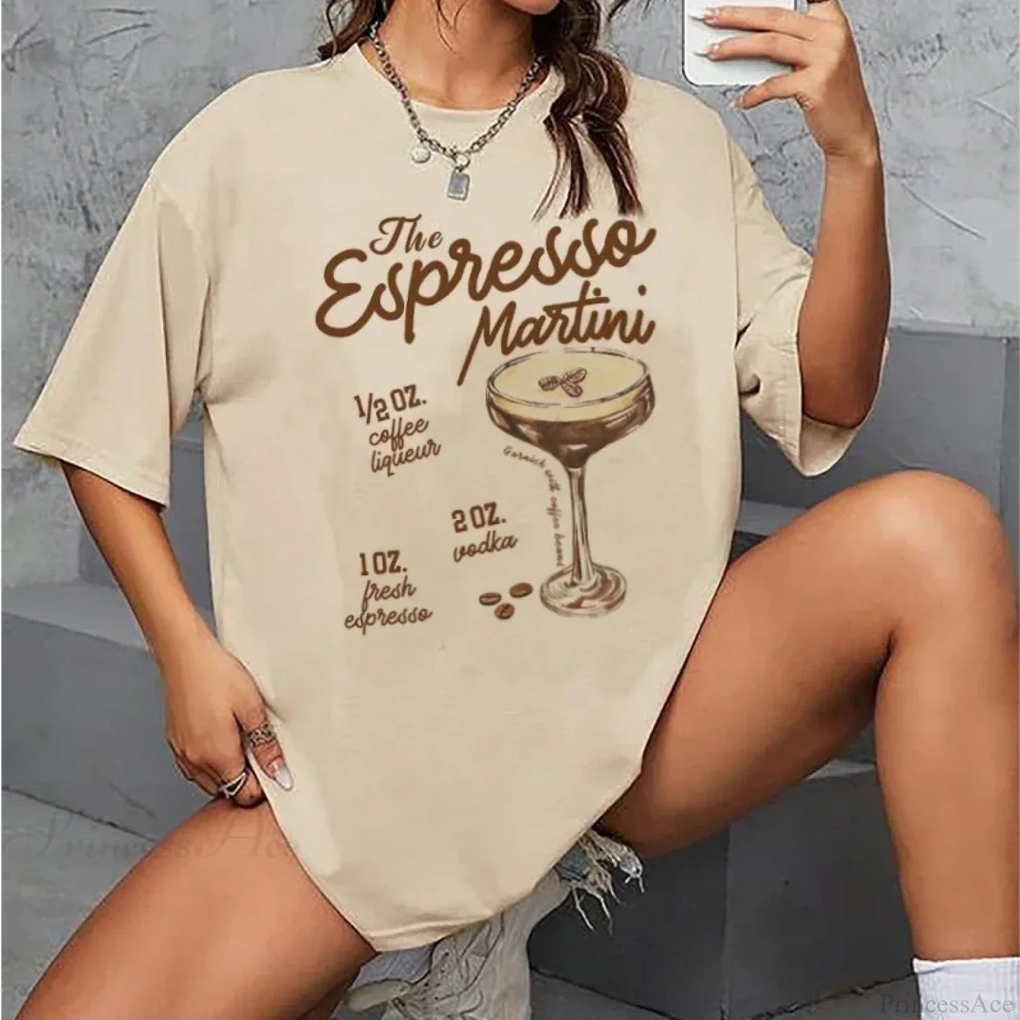 Espresso Martini Recipe Retro T-shirt