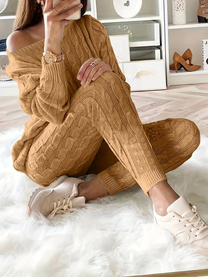 Fabiola | Elegant two-piece sweater set