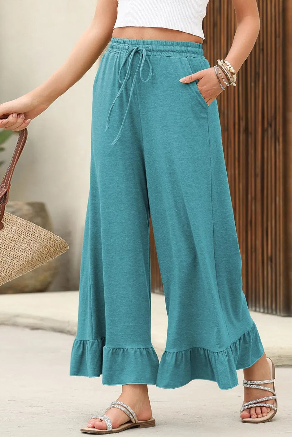Vilma® | Wide-Legged Trousers With Ruffles