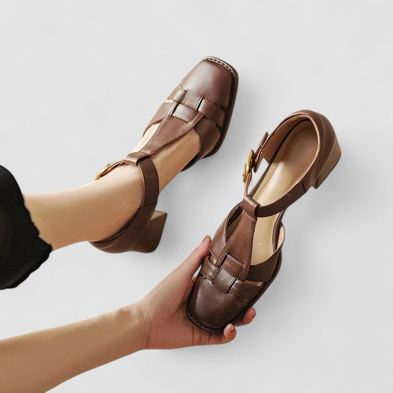 Krista | Orthopedic T-Strap Heels