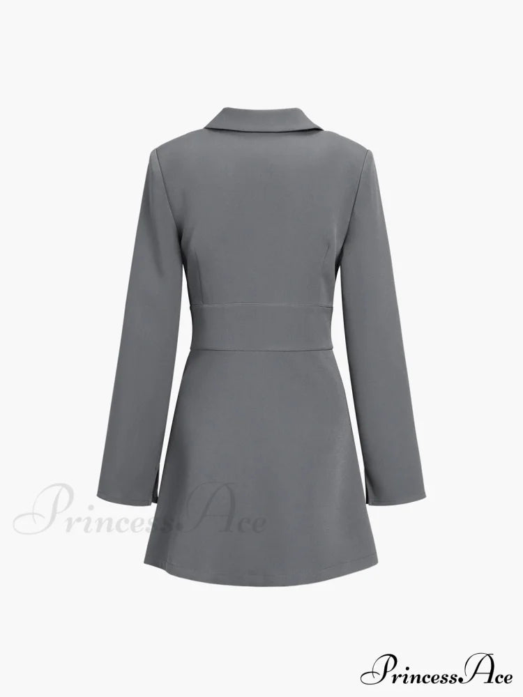 First Choice Blazer Trendy Long Sleeve Short Dress