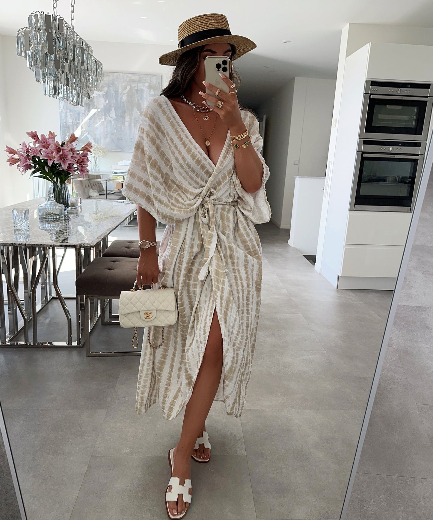 Mercedes® | Kimono Bliss Snake Beige
