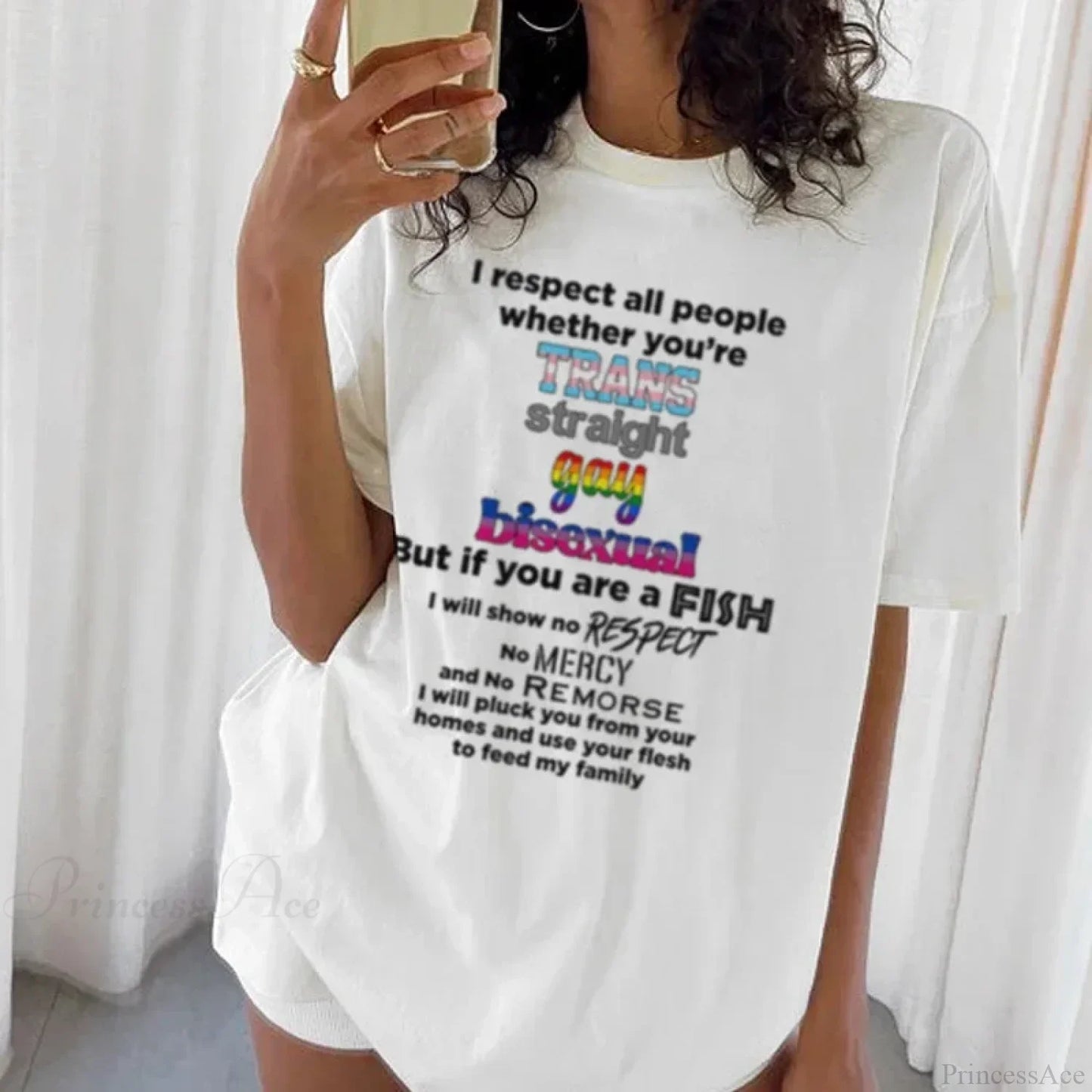 I Respect All People LGBTQ Funny T-shirt