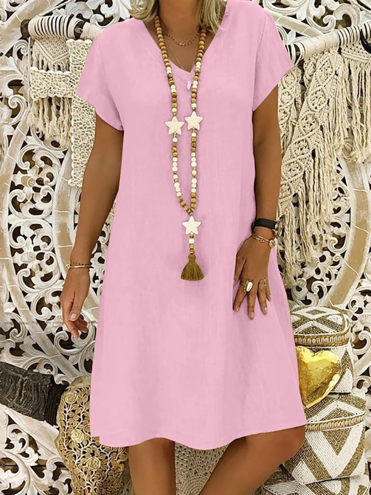 Jo | Women's V-Neck A-Line Mini Dress