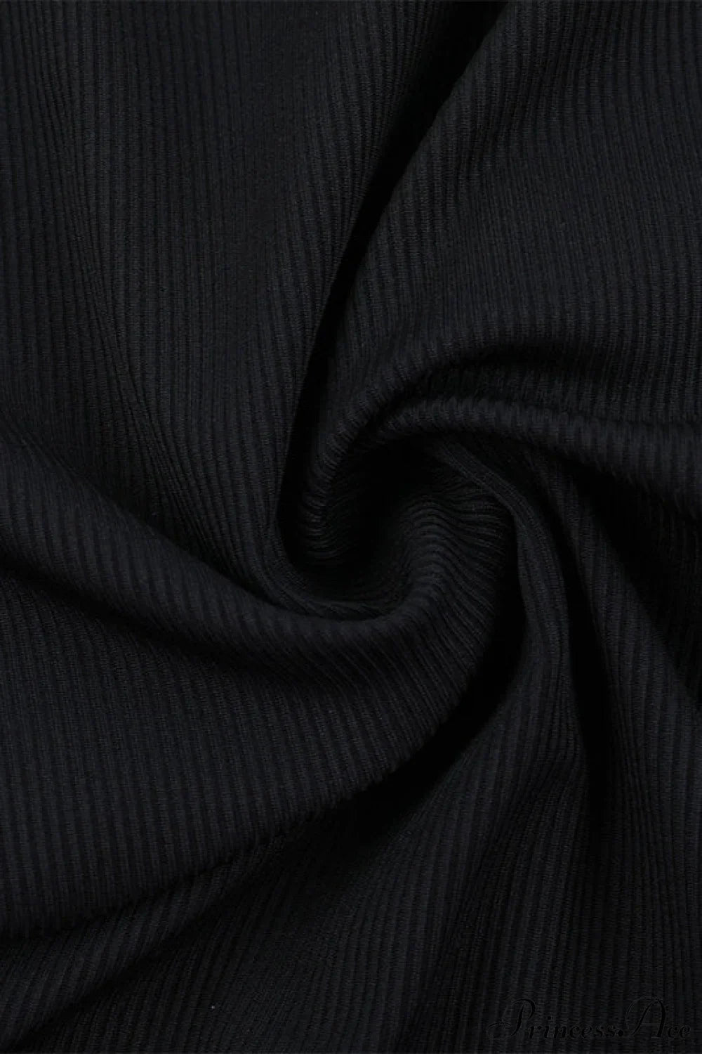 Lace Paneled V Neck Cinched Waist Long Sleeve Tee