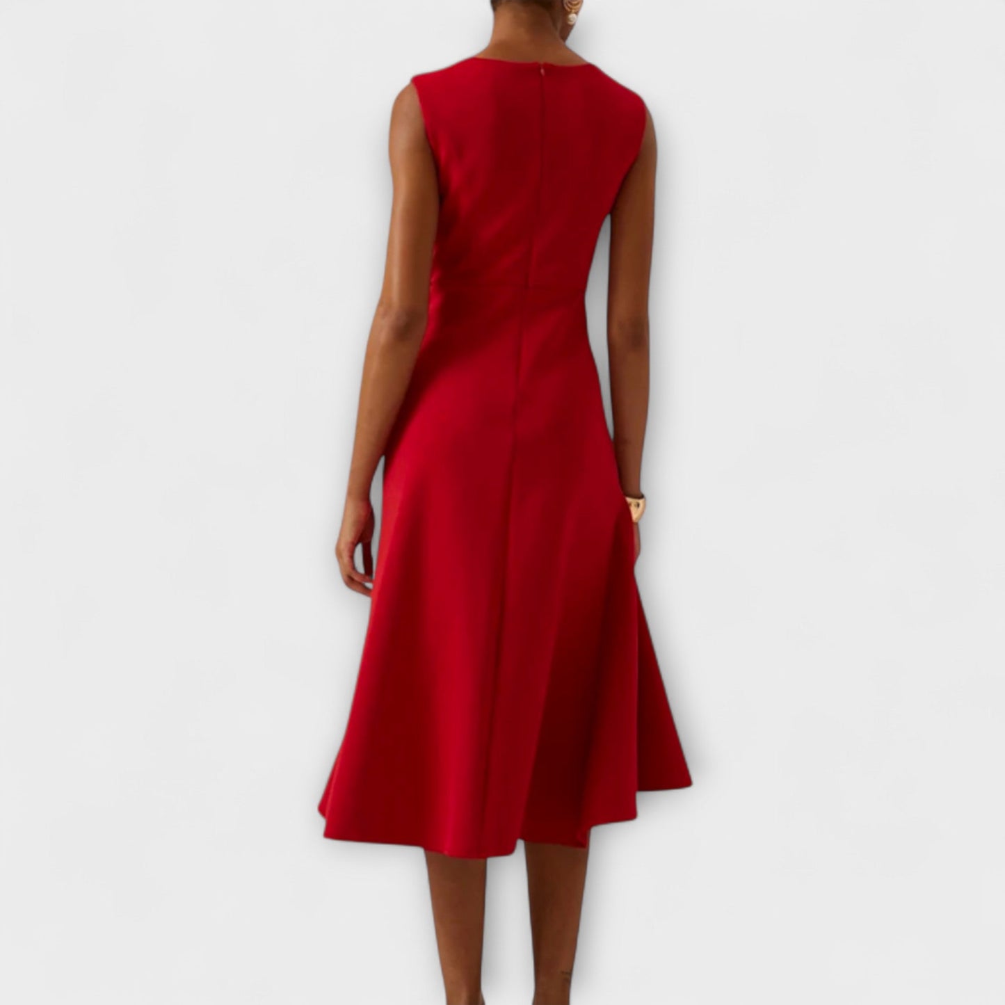 Leanne | Women's Sleeveless A-Line Midi Dress