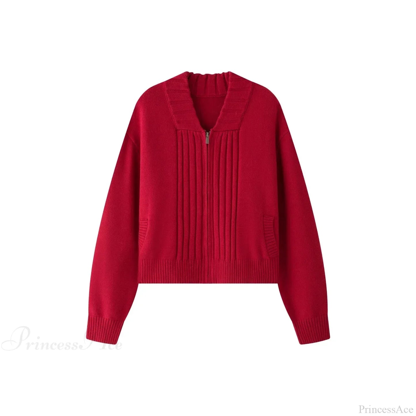 Loose Comfortable Wide Striped Cardigan Zipper Knitting Sweater