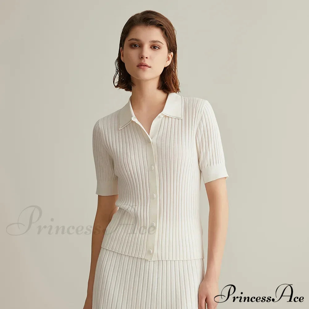 Luxury Cozy Merino Wool Stylish Elegant Soft Warm Polo Sweater