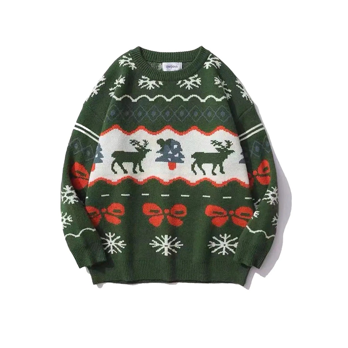 Josephine® | Warm knitted sweater with vintage Christmas motifs for women