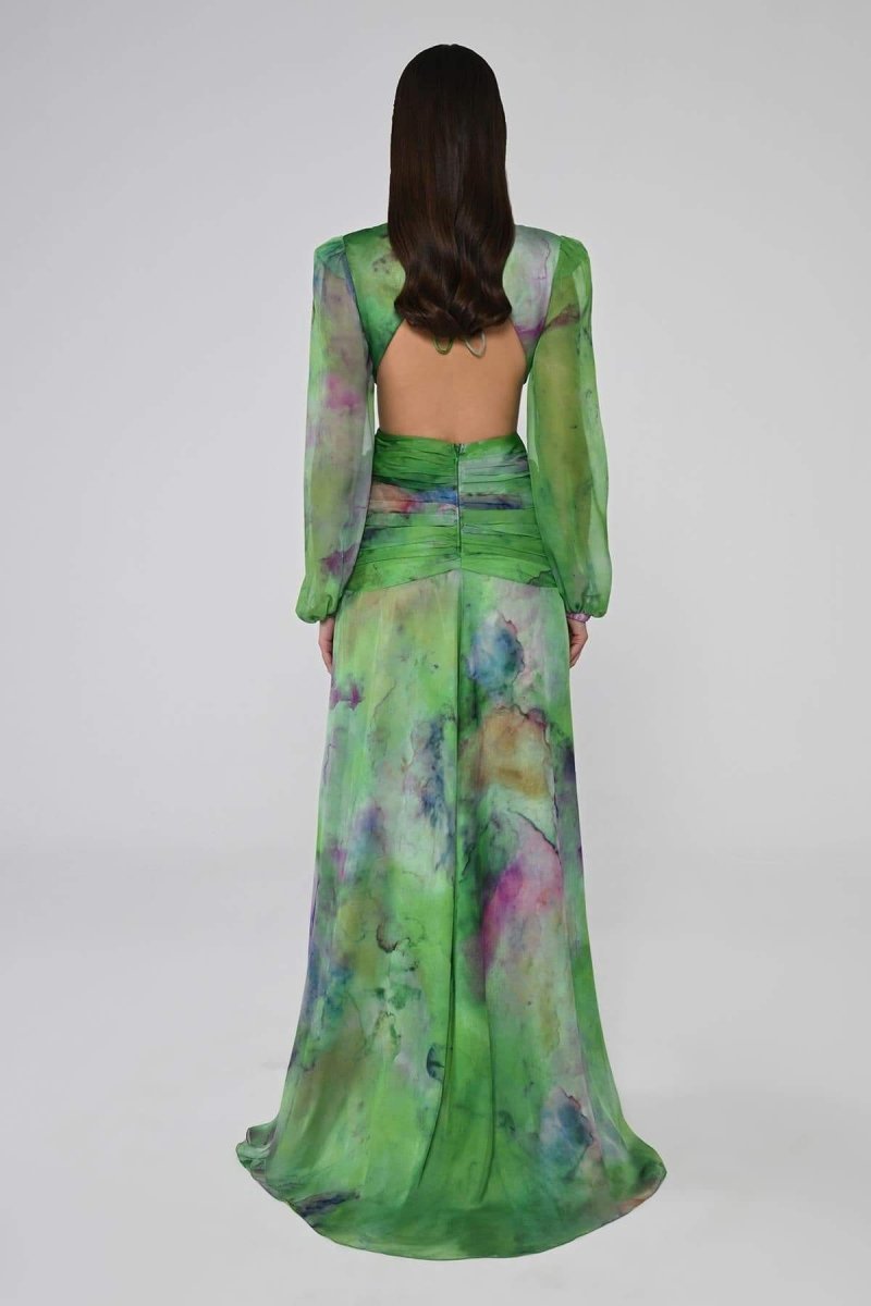 Josefina® | V-Neck Maxi Dress With Double Slits