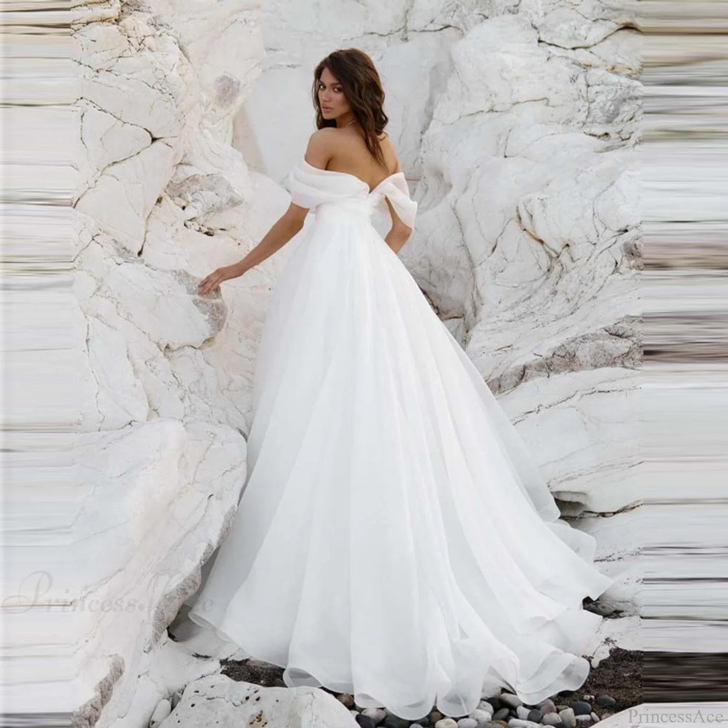 Off-Shoulder Princess Wedding Dress