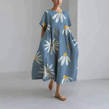 Regan® | Elegant Long Summer Dress With Floral Print For Women