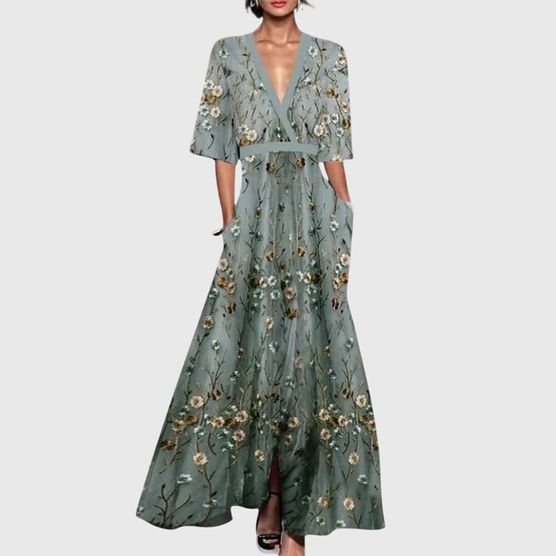 Robin | Women's Floral Wrap Maxi Dress