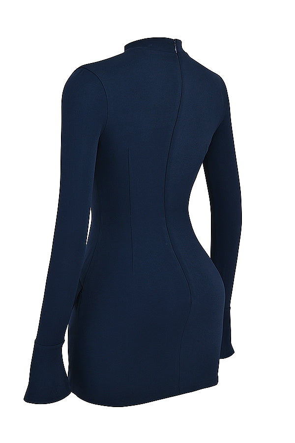 Yolanda® | Navy blue mini dress for women