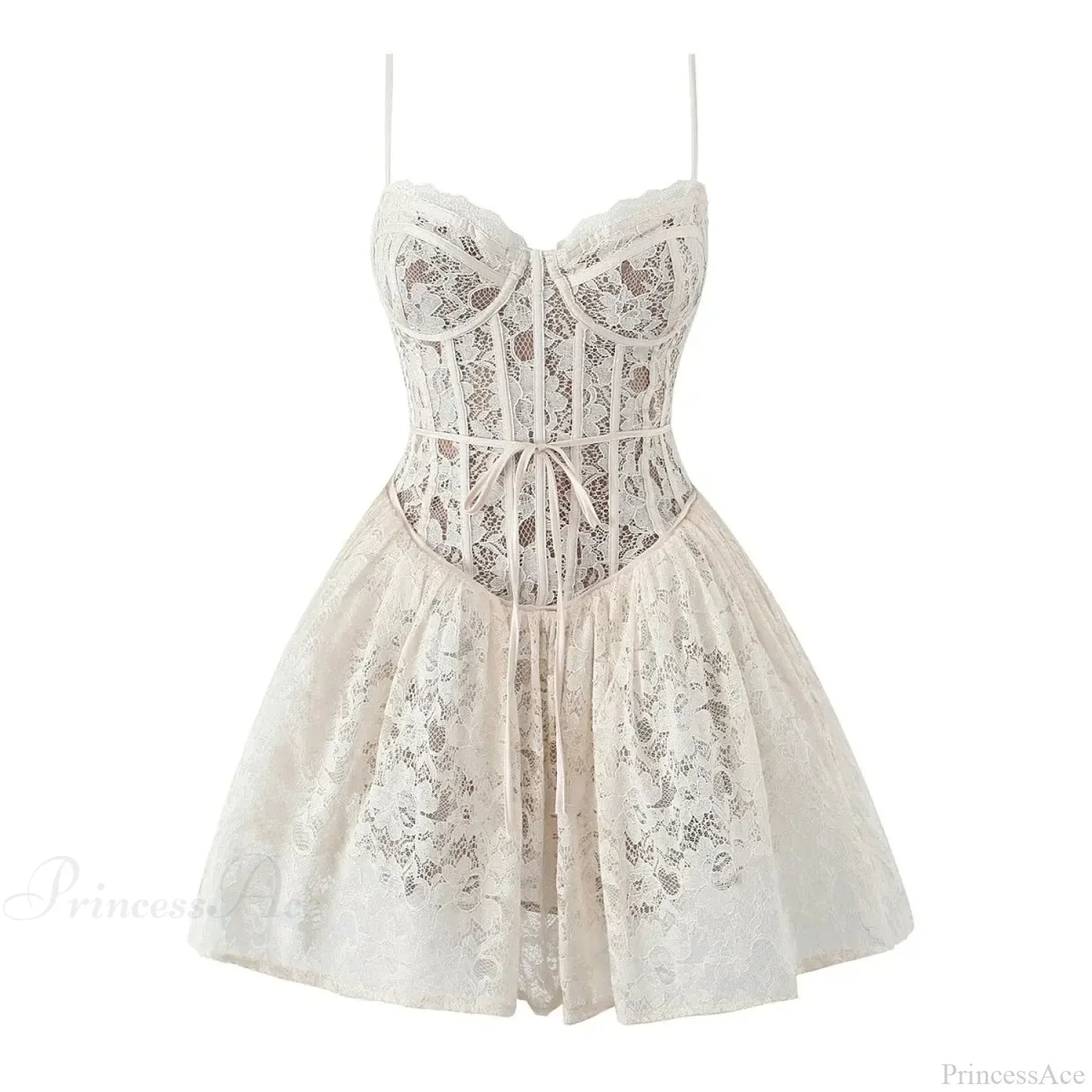 Sexy Lace Sling Low Waist Floral Dress