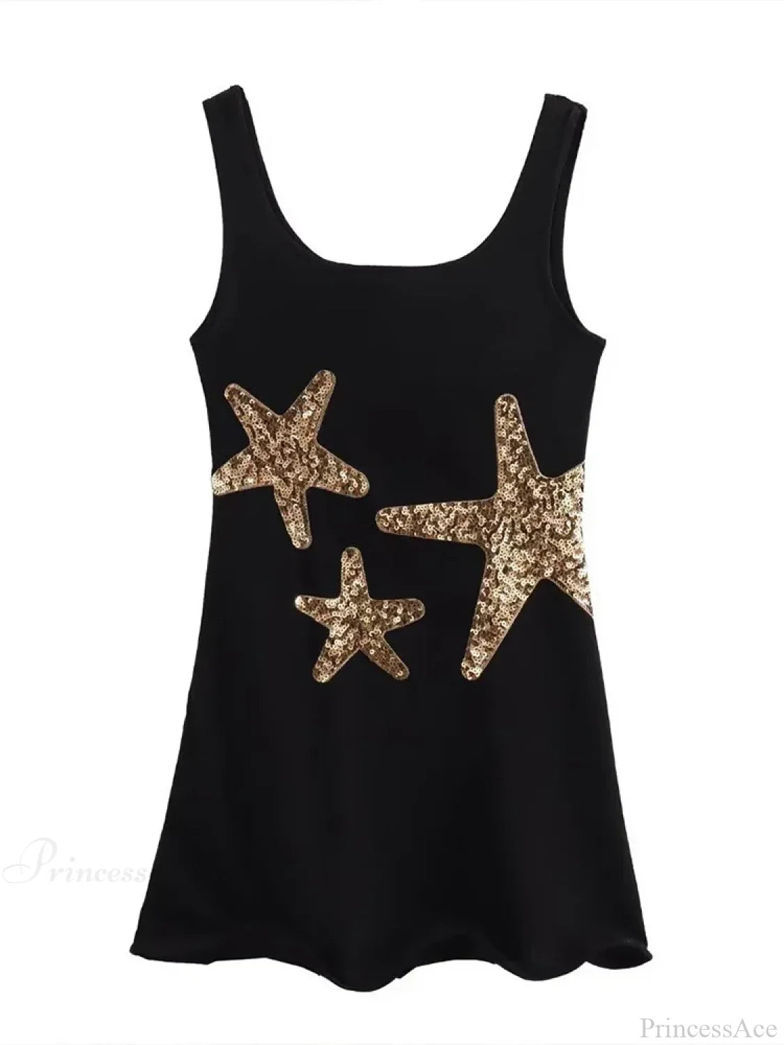 Sexy Mini Fashion Shiny Sequins Printed Strap Summer Chic Sleeveless Party Dress