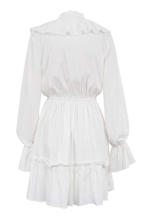 Ingrid® | V-Neck Ruffle Mini Dress