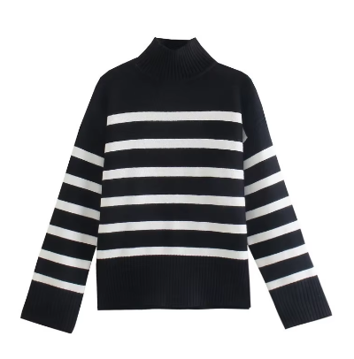 Vanesa | Long sleeve turtleneck sweater for women