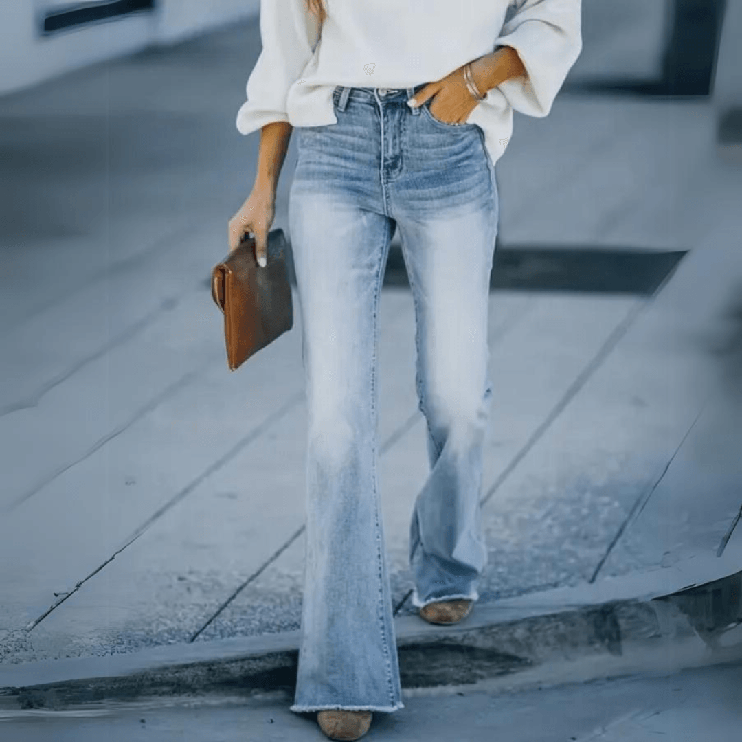 Michelle | Women’s Spring High-Waist Straight Jeans