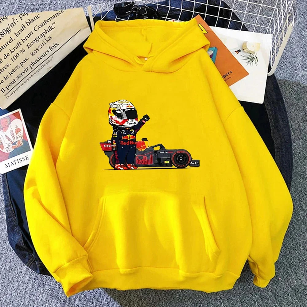 Matilde | Unisex hoodie with miniature F1 print