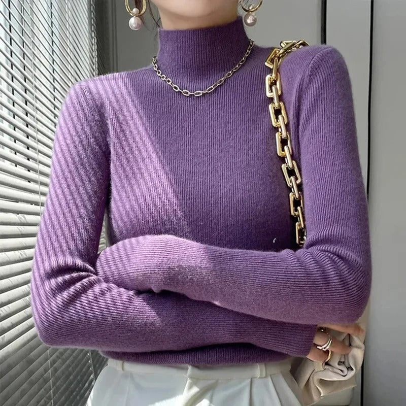 Esther | Negasi women's half turtleneck sweater