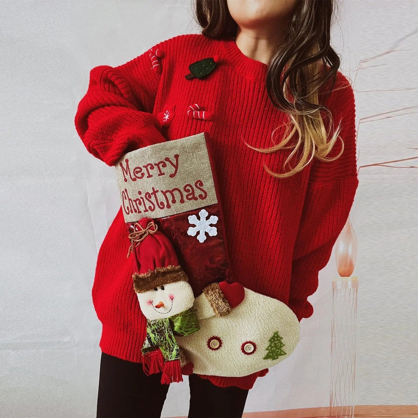 Maya | Christmas sweater for women with a structured design